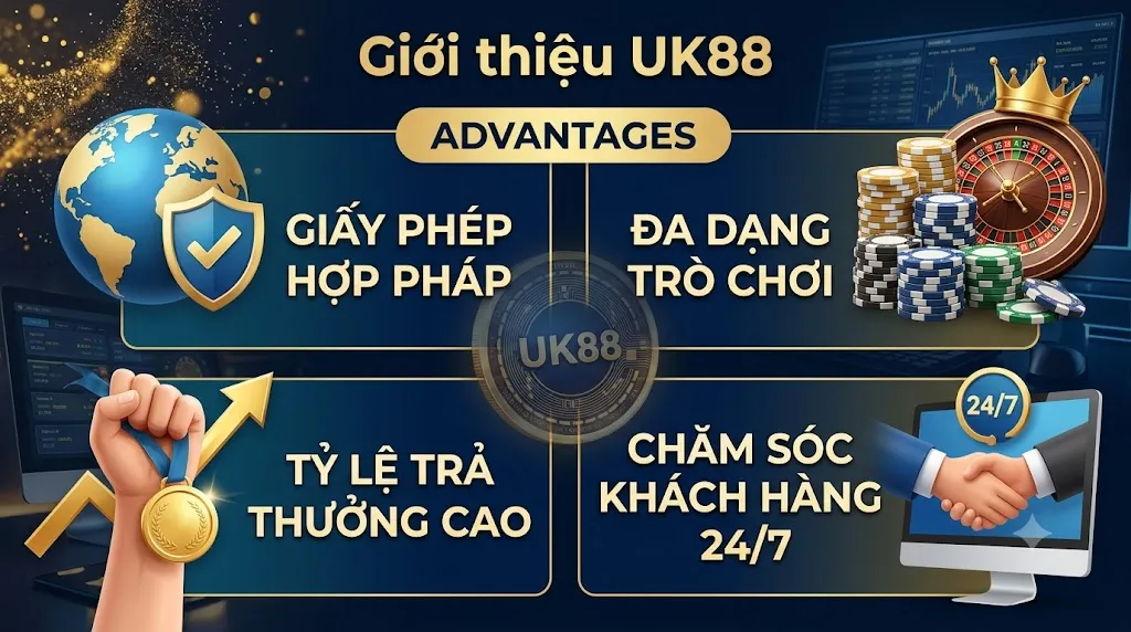Giới Thiệu Uk88 - ƯU điểm nên chọn khi tham gia cá cược trực tuyến